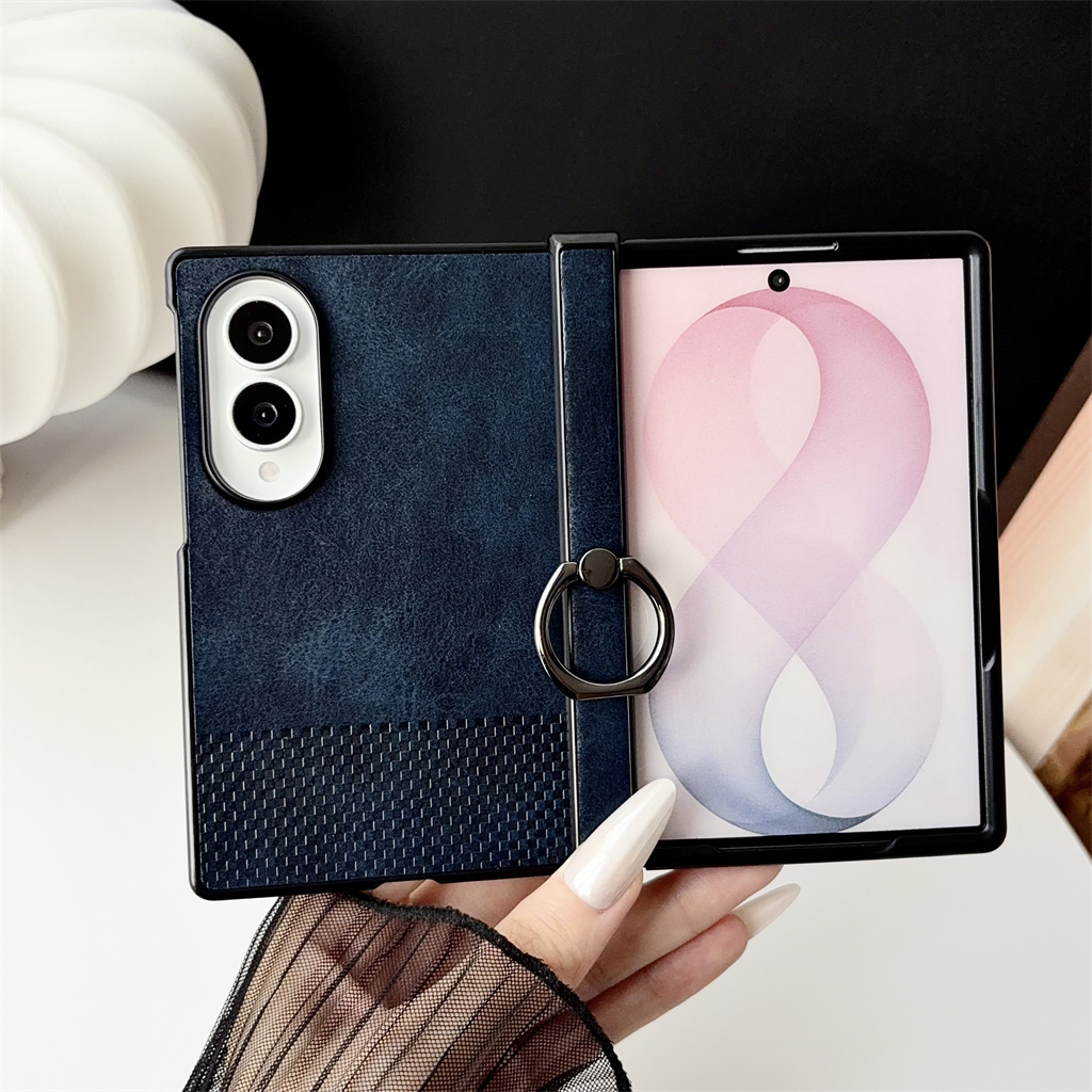 Phone Accessories Ring - Casing Ponsel Kulit Pelindung Penuh Untuk