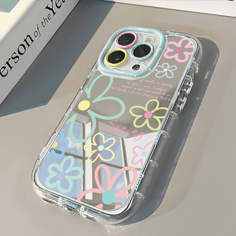Phone Accessories For Girls - Casing Ponsel Cermin Bantalan Udara Motif