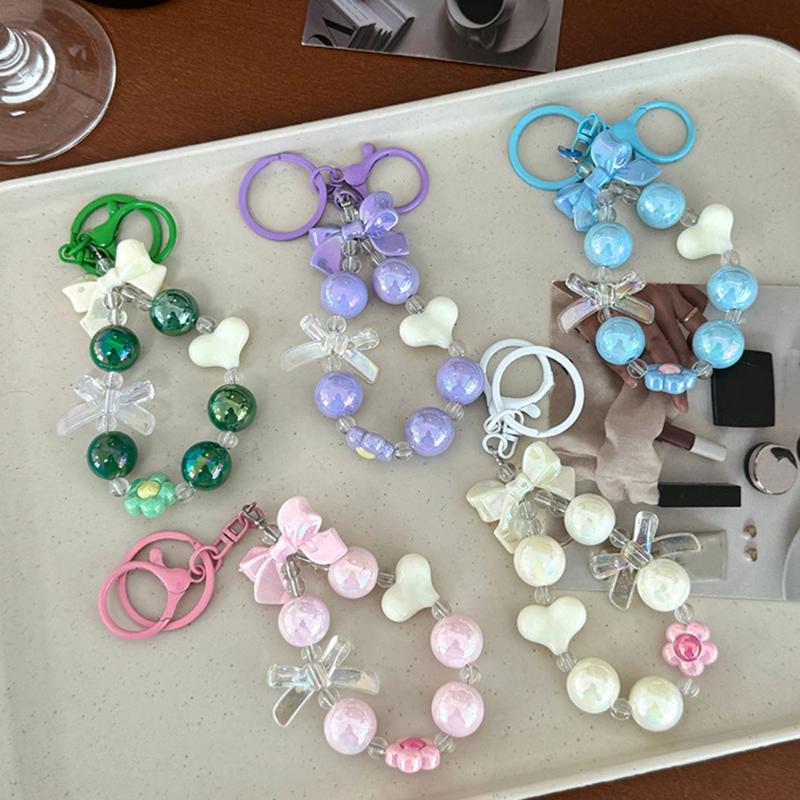 Phone Accessories For Teen Girls - Rantai Ponsel Berbentuk Hati Warna Permen