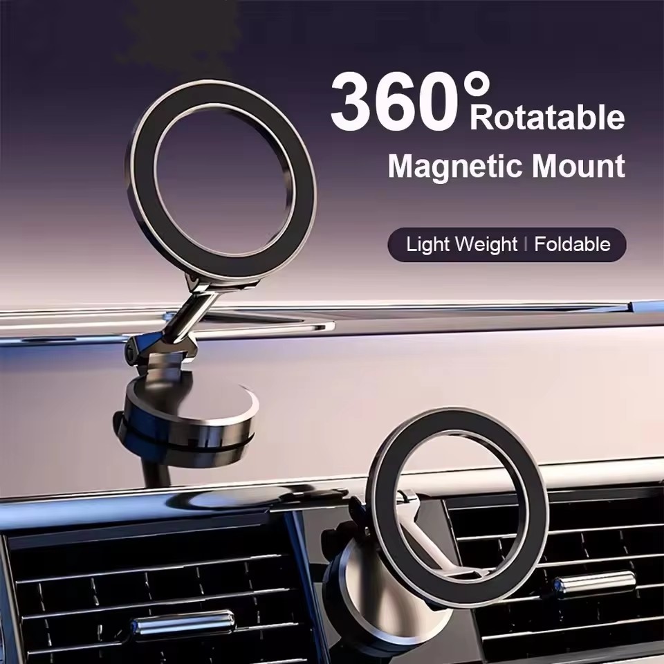 Phone Accessories Stand - Penyangga Ponsel Mobil Magnetik Lipat untuk