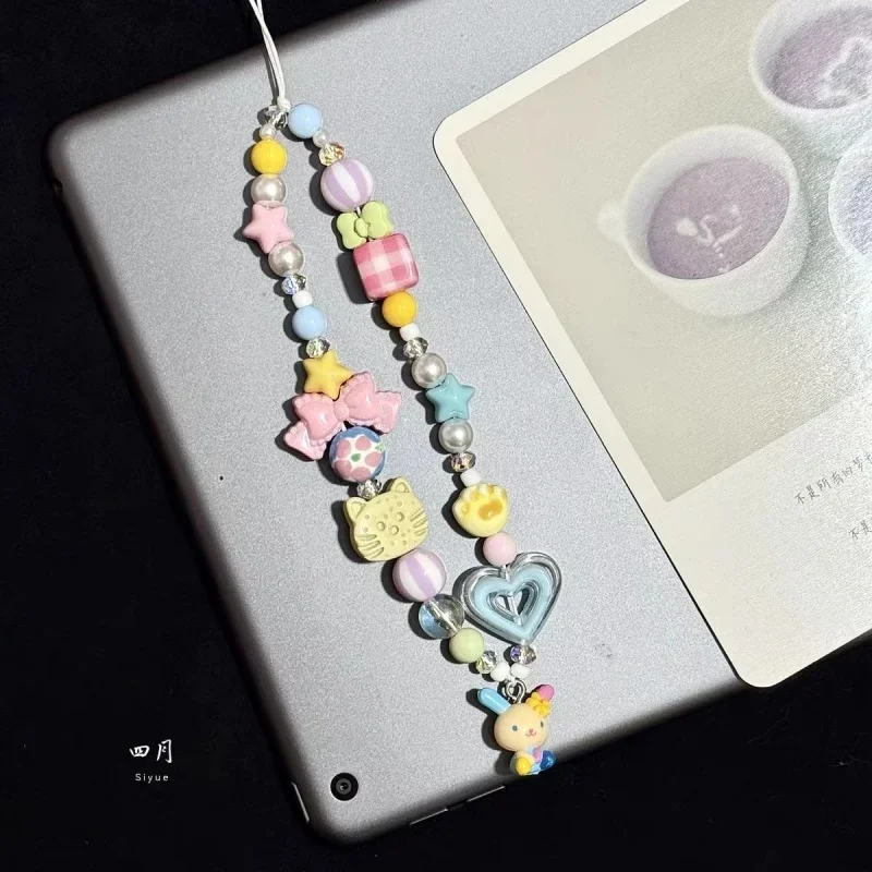 Phone Accessories Beads - Gantungan Kunci Ponsel Manik-Manik Warna-Warni Usahana,