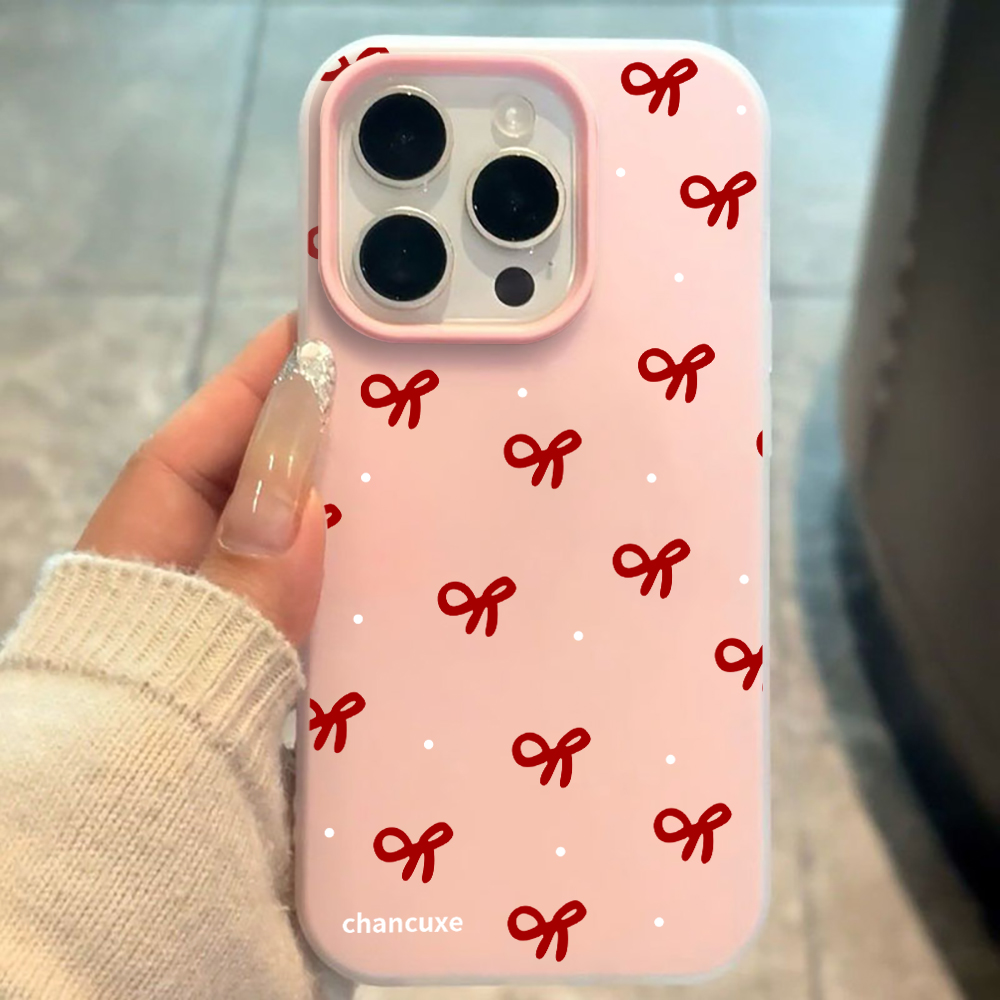 Phone Accessories For Girls - Casing Ponsel Minimalis Motif Pita untuk