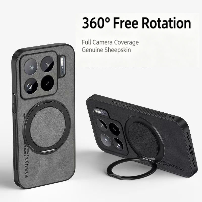 Phone Accessories Ring - Casing Ponsel Kulit PU Kulit Domba