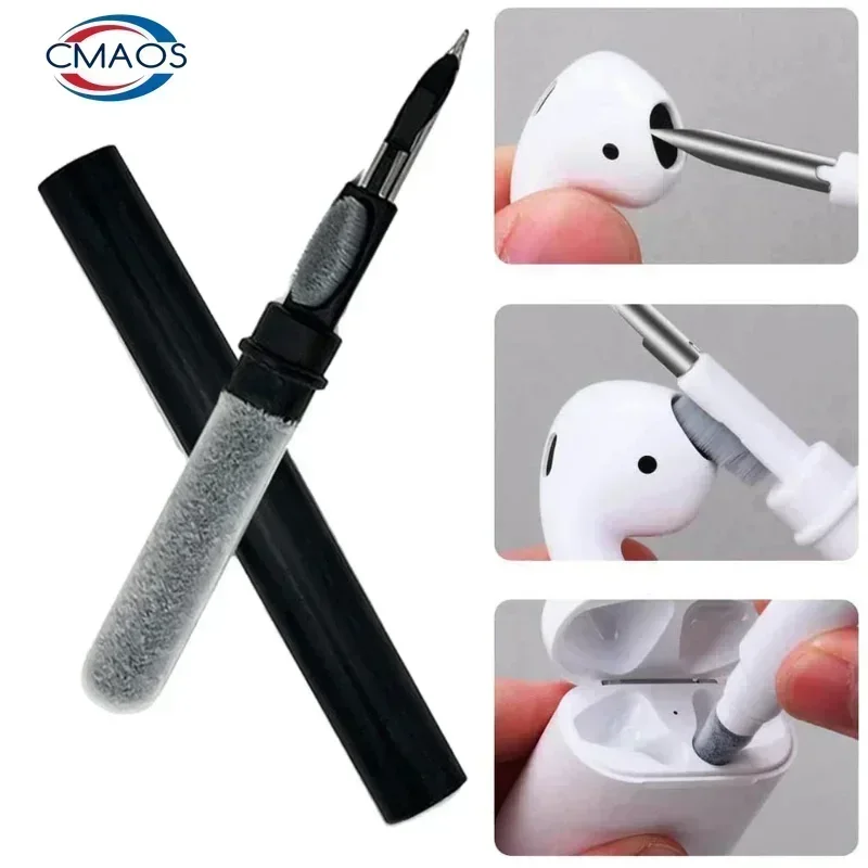 Wireless Earbuds Case - Set Pembersih Ganda untuk Earphone Bluetooth