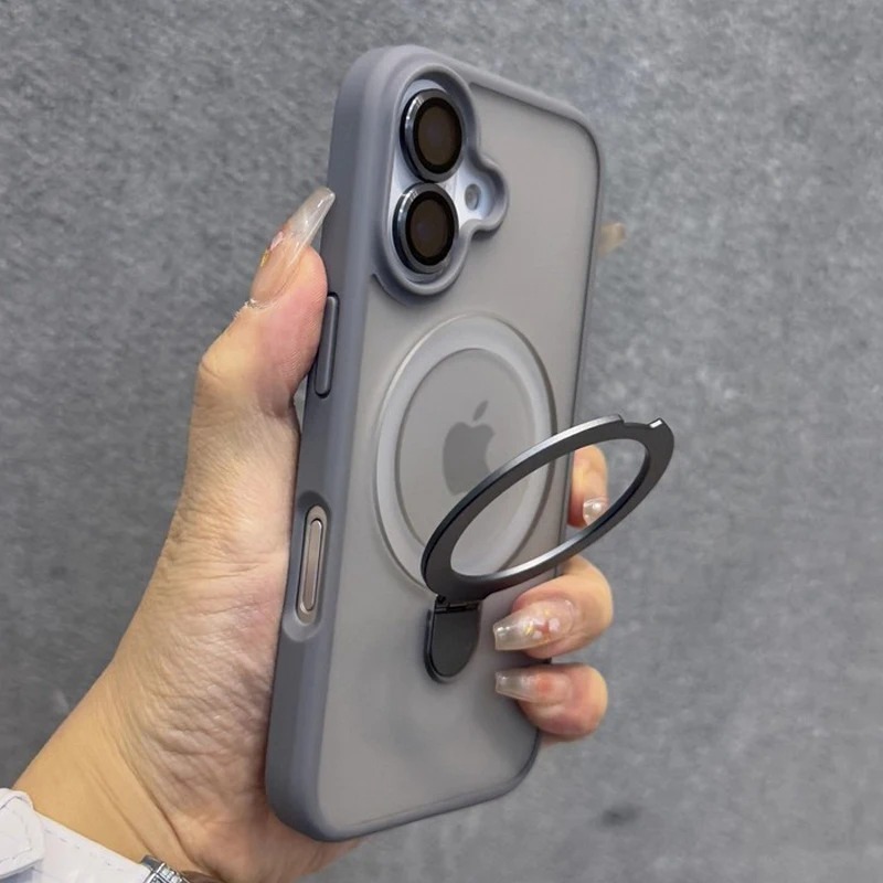 Phone Accessories Ring - Casing Ponsel Lensa Kaca dengan Penyangga
