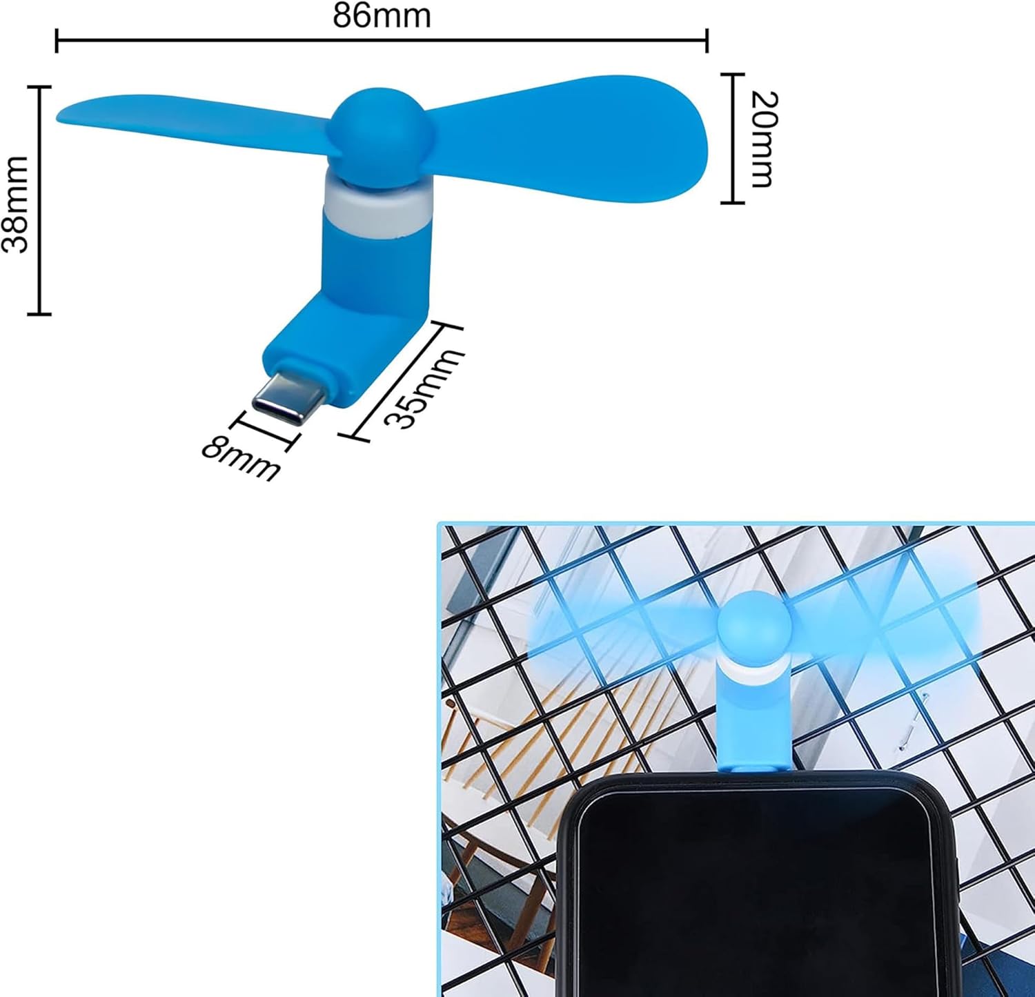 4/2/1Pcs Kipas Mini Portabel T - Phone Cooling Fan ulasan dan harga