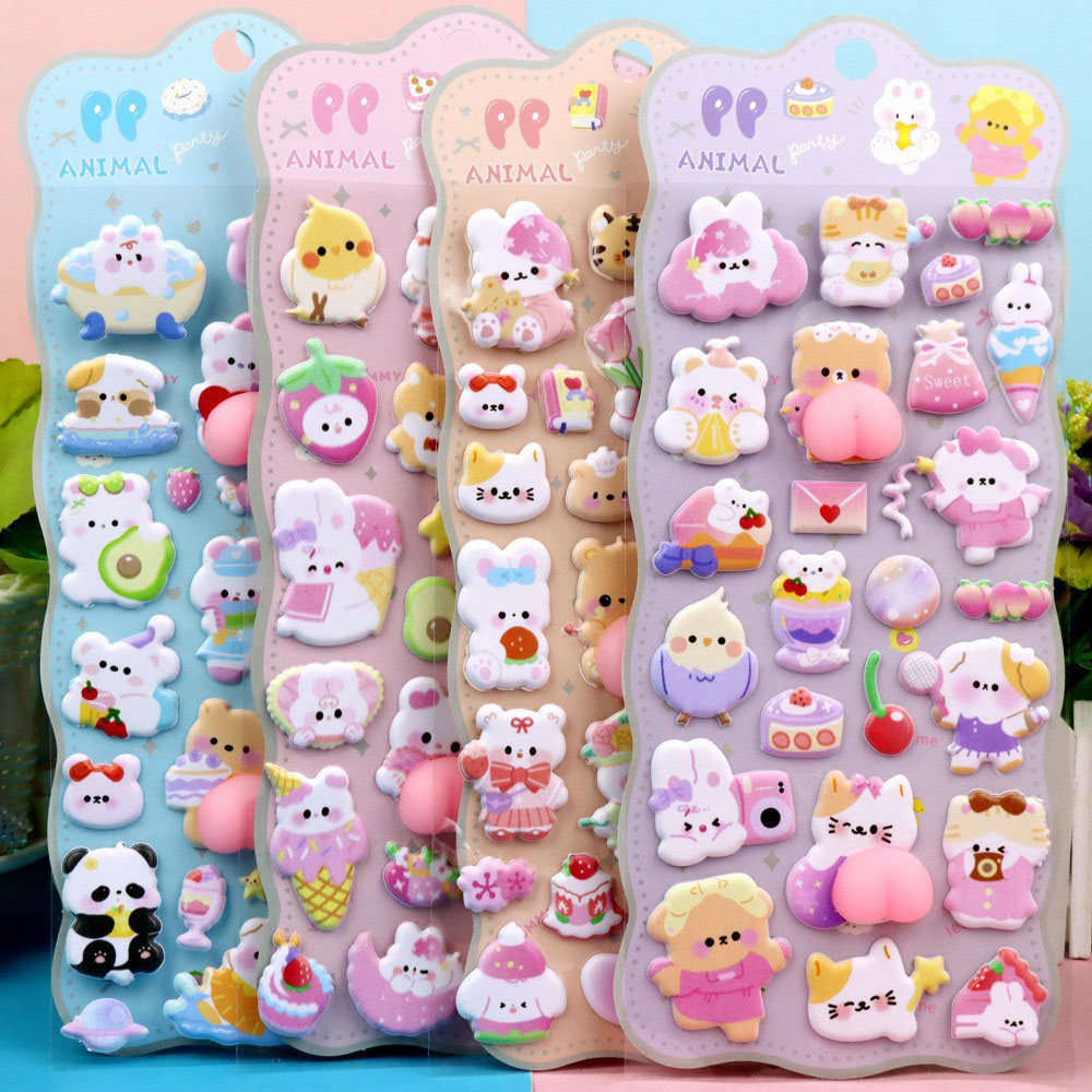 2/4 Buah Stiker 3D Lembut Bent - Phone Accessories For Kids ulasan dan harga