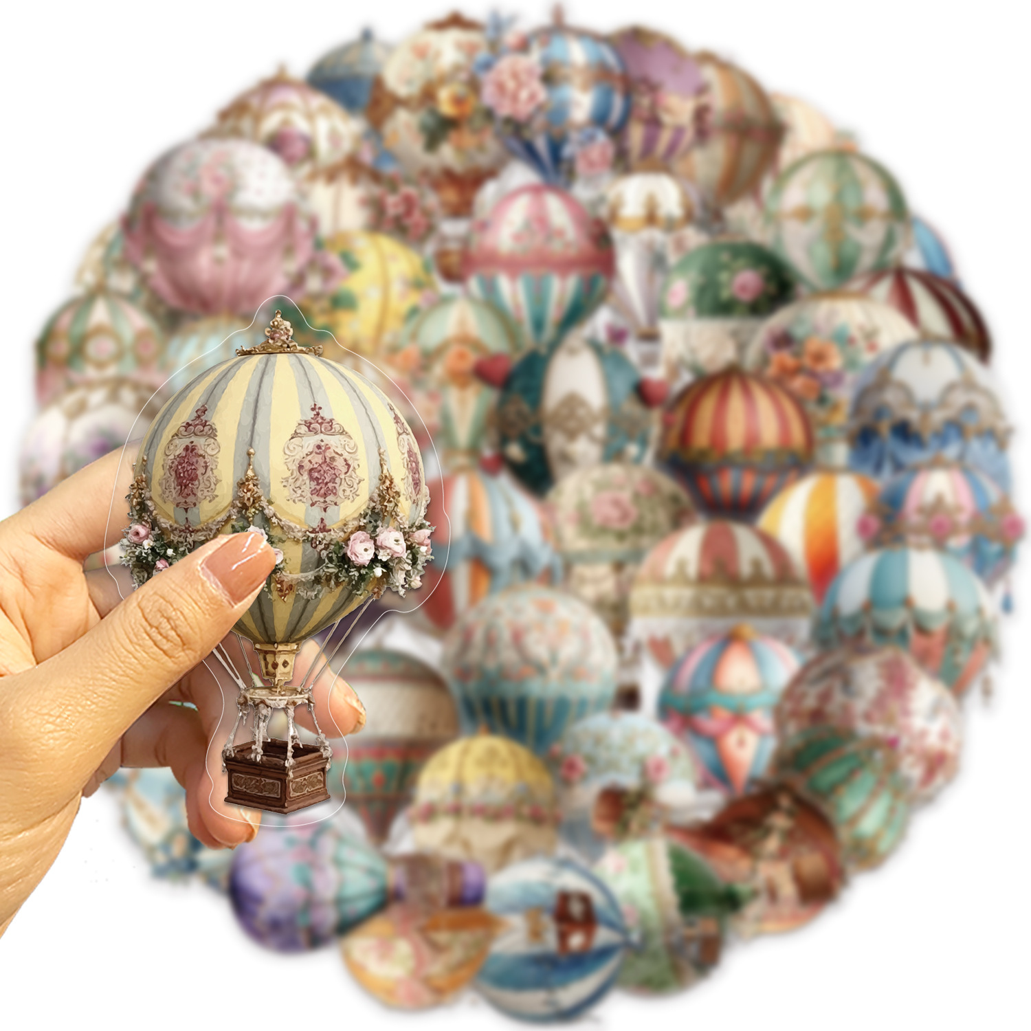 50 Buah Stiker Balon Udara Pan - Phone Accessories For Kids ulasan dan harga