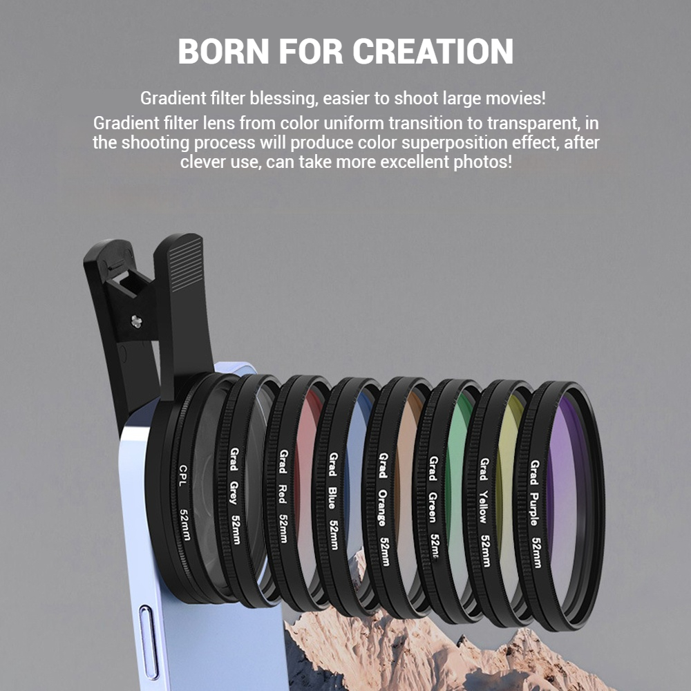 Kit Filter Kamera Smartphone C - Phone Accessories For Content Creators ulasan dan harga
