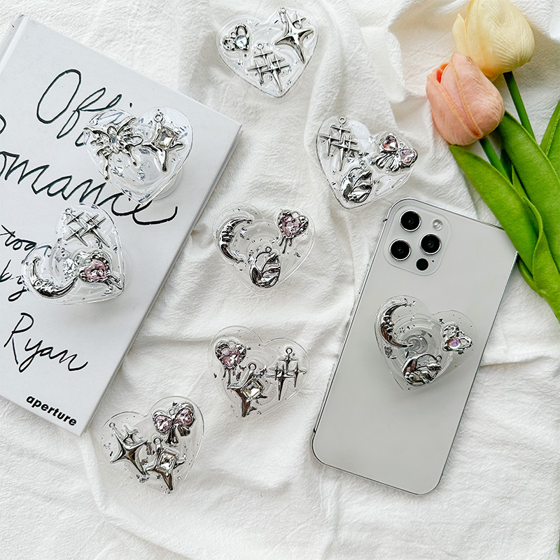 Penyangga Ponsel Clear Heart P - Phone Accessories Stand ulasan dan harga