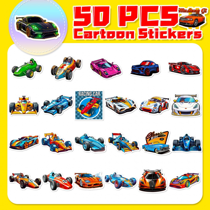 50 Buah Stiker Balap JDM Kartu - Phone Accessories For Kids ulasan dan harga